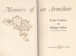 Secondhand Used Book - MEMOIRS OF AN ARMCHAIR byViolet Trefusis and Philippe Julian