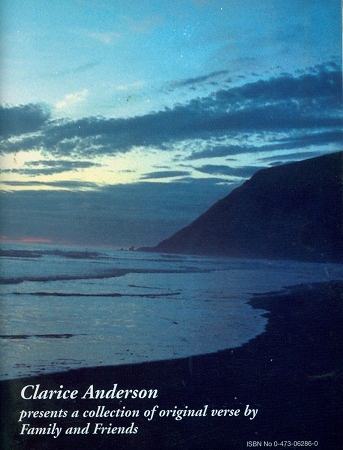 Secondhand Used Book - CLARICE ANDERSON PRESENTS A COLLECTION OF ORIGINAL VERSE BY FAMILY AND FRIENDS